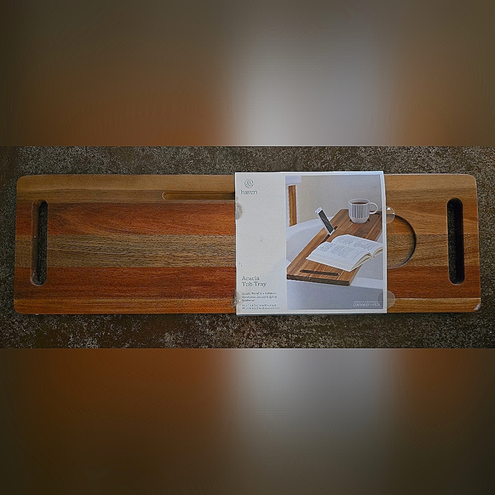 Acacia Wood Bath Tray